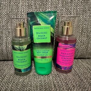 Assorted travel size Bath & Body Works